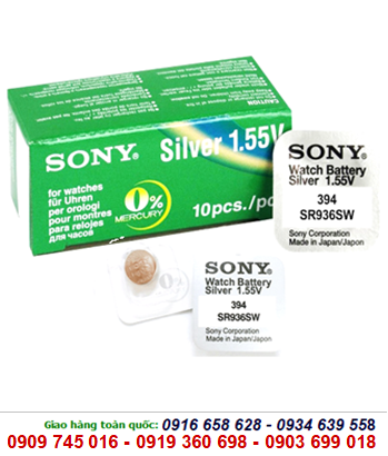 Sony SR936SW-394; Pin đồng hồ 1,55v Sony SR936SW-394 Silver Oxide chính hãng thay pin đồng hồ các loại